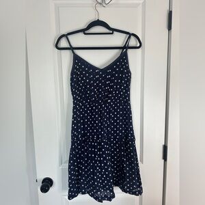 American Eagle Outfitters Navy and White Mini Dress